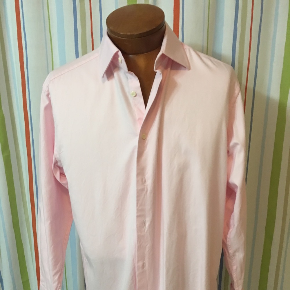 David Donahue Pink Men’s ButtonDown Shirt/16/32-34